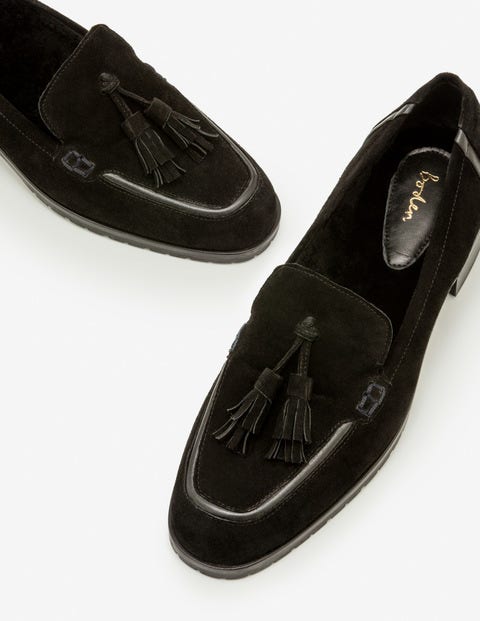 Aria Shearling Loafers - Black Aria Shearling Loafers - Black
