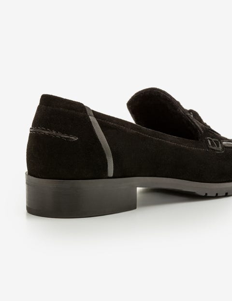 Aria Shearling Loafers - Black Aria Shearling Loafers - Black