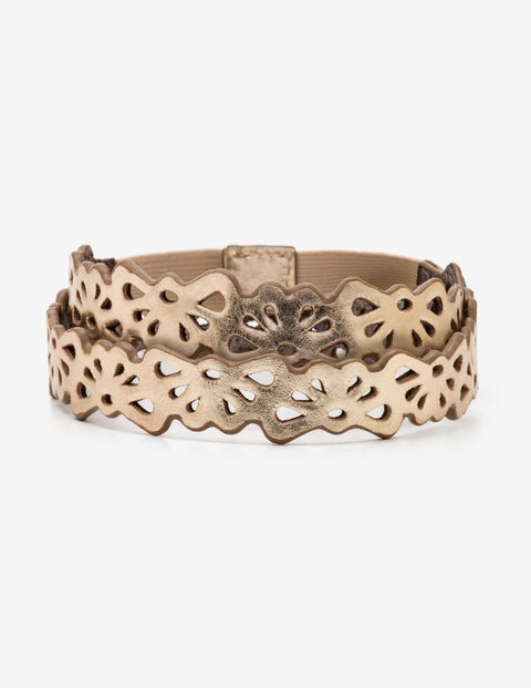 Eloise Cut Out Belt - Gold Metallic Eloise Cut Out Belt - Gold Metallic