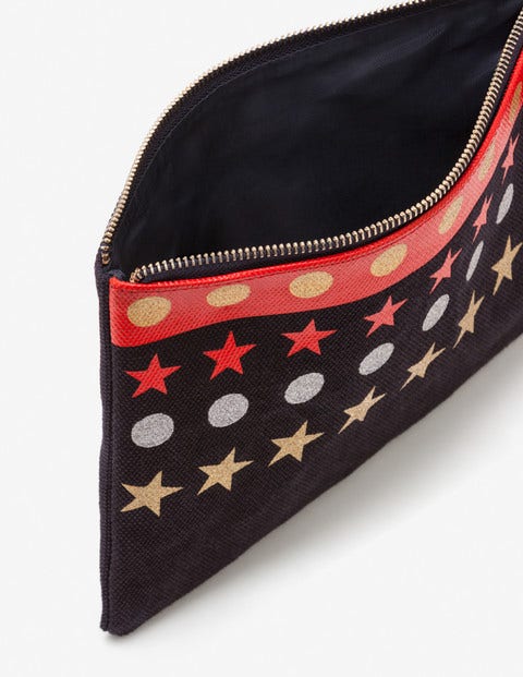 Canvas Pouch - Navy Stars Canvas Pouch - Navy Stars