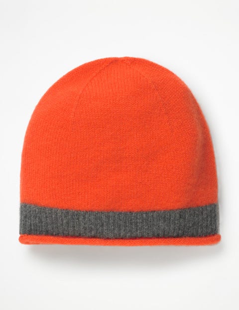 Cashmere Hat - Gladioli/ Charcoal Melange Cashmere Hat - Gladioli/ Charcoal Melange