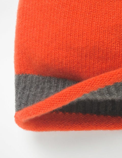 Cashmere Hat - Gladioli/ Charcoal Melange Cashmere Hat - Gladioli/ Charcoal Melange