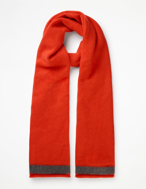 Cashmere Scarf - Gladioli/Charcoal Melange Cashmere Scarf - Gladioli/Charcoal Melange