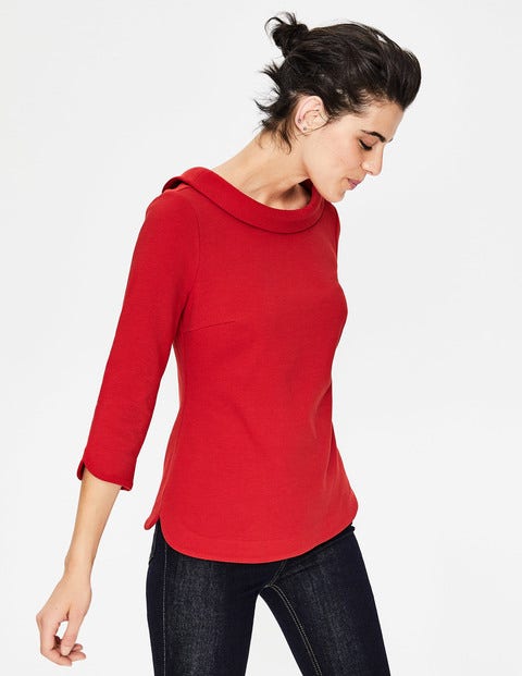 Sarah Ottoman Top - Poinsettia Sarah Ottoman Top - Poinsettia