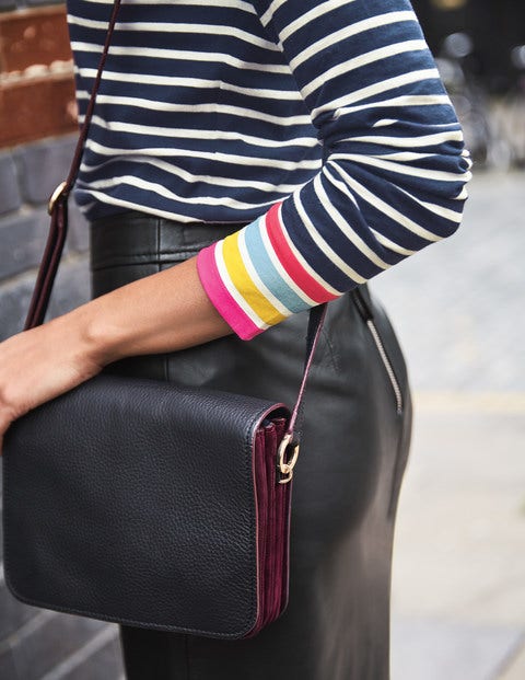 Long Sleeve Breton - Navy Multi Stripe Long Sleeve Breton - Navy Multi Stripe