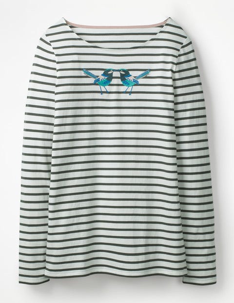 Marinière Make A Statement - Broderie Kissing Bird Marinière Make A Statement - Broderie Kissing Bird
