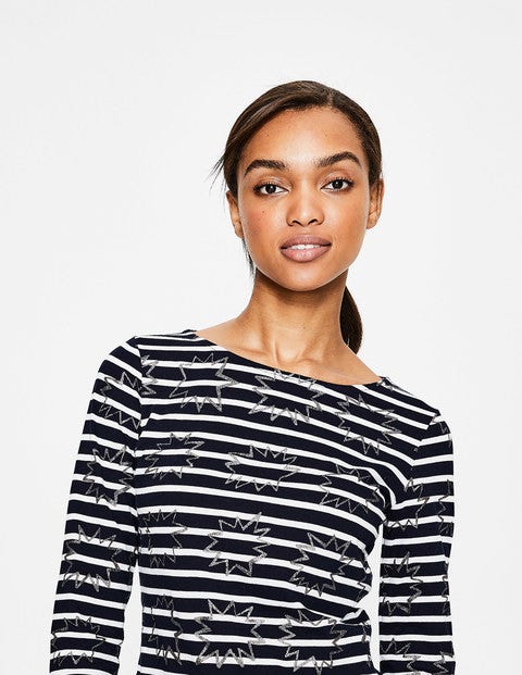 Statement-Bretonshirt - Glitzer, Shadow Bam Statement-Bretonshirt - Glitzer, Shadow Bam