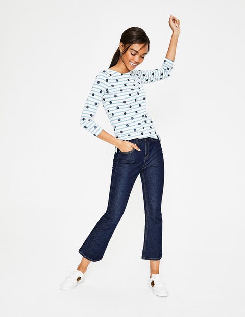 Statement-Bretonshirt - Navy, Glitzertupfen Statement-Bretonshirt - Navy, Glitzertupfen