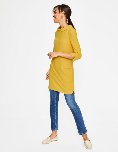 Alexandra Jersey Tunic - Hot Mustard Alexandra Jersey Tunic - Hot Mustard