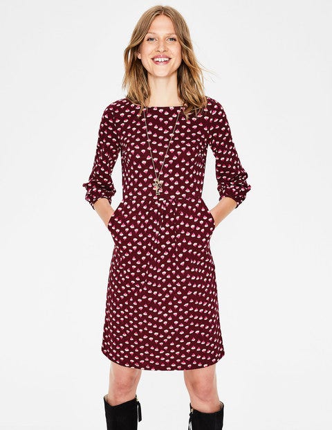 Odelia Jersey Dress - Mulled Wine Dandelion Bud Odelia Jersey Dress - Mulled Wine Dandelion Bud