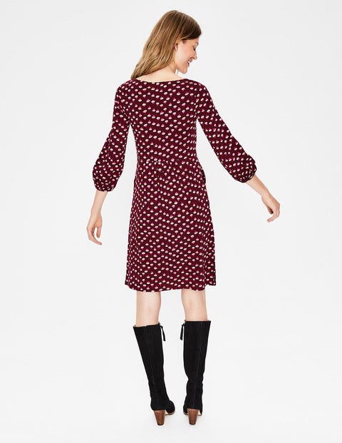 Odelia Jersey Dress - Mulled Wine Dandelion Bud Odelia Jersey Dress - Mulled Wine Dandelion Bud