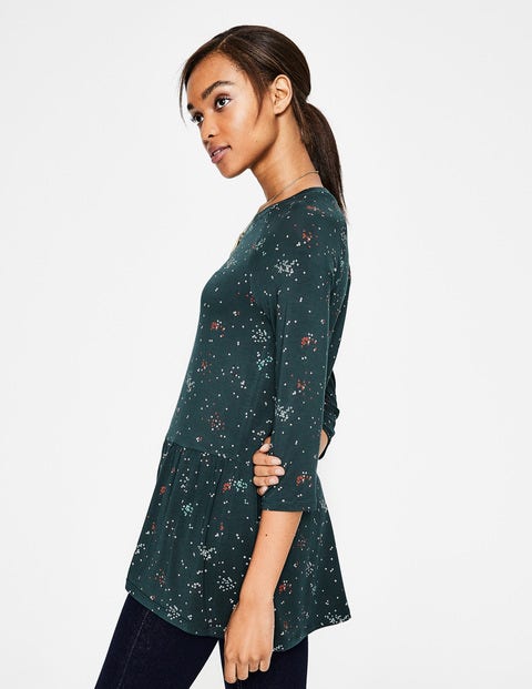 Katrina Jersey Top - Seaweed Clustered Spots Katrina Jersey Top - Seaweed Clustered Spots