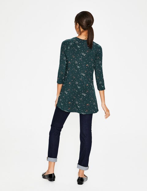 Katrina Jersey Top - Seaweed Clustered Spots Katrina Jersey Top - Seaweed Clustered Spots