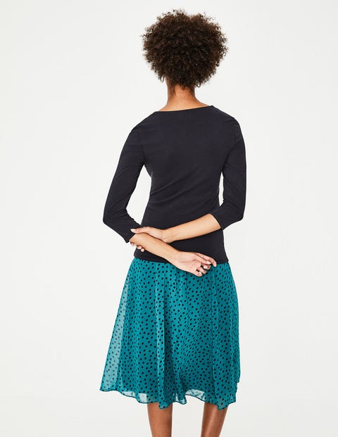 Double Layer Front Tee - Whale Grey Double Layer Front Tee - Whale Grey