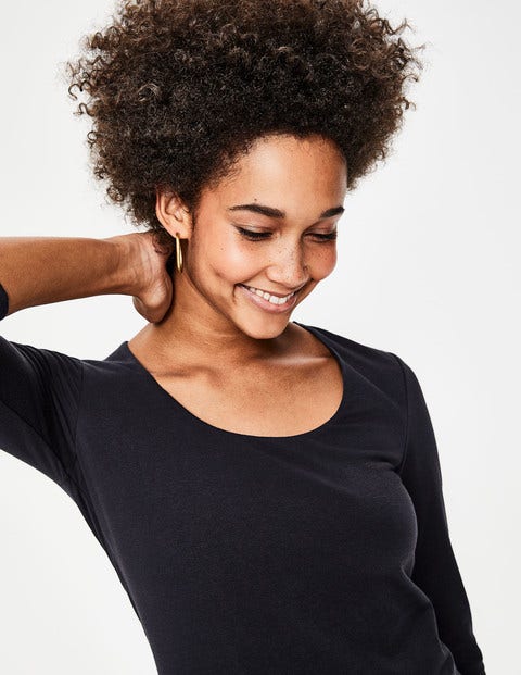 Double Layer Front Tee - Whale Grey Double Layer Front Tee - Whale Grey