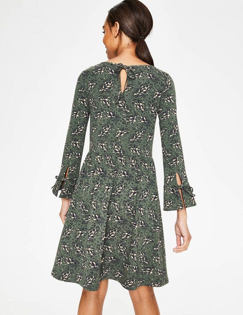 Robe Posie En Jersey - Motif feuilles d'automne pin Robe Posie En Jersey - Motif feuilles d'automne pin