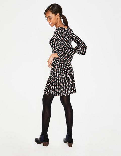 Miriam Jersey Tunic - Black Flower Press Miriam Jersey Tunic - Black Flower Press