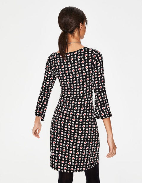 Miriam Jersey Tunic - Black Flower Press Miriam Jersey Tunic - Black Flower Press