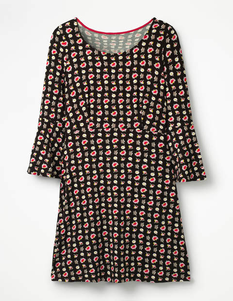 Miriam Jersey Tunic - Black Flower Press Miriam Jersey Tunic - Black Flower Press