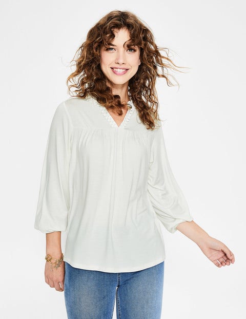 Bea Jersey Top - Ivory Bea Jersey Top - Ivory