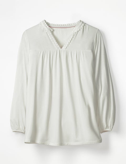 Bea Jersey Top - Ivory Bea Jersey Top - Ivory