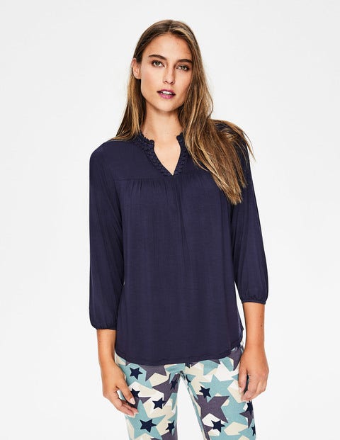 Bea Jersey Top - Navy Bea Jersey Top - Navy