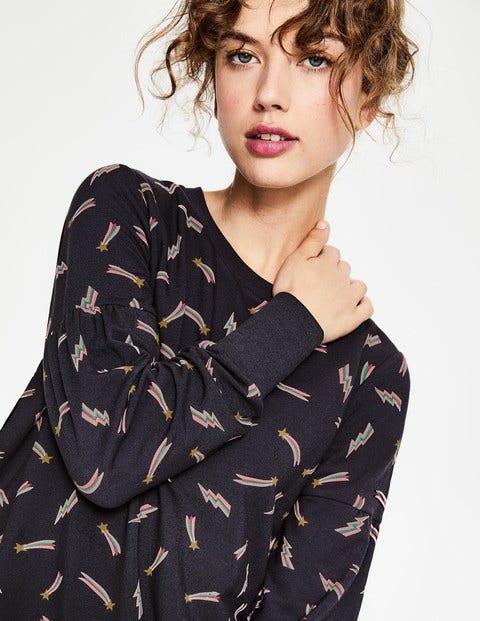 Renee Sweatshirt - Walgrau, Sternschnuppe Renee Sweatshirt - Walgrau, Sternschnuppe