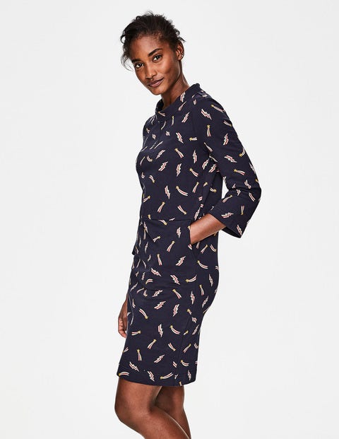Livia Sweatshirt Dress - Whale Grey Shooting Star Livia Sweatshirt Dress - Whale Grey Shooting Star