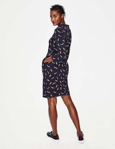 Livia Sweatshirt Dress - Whale Grey Shooting Star Livia Sweatshirt Dress - Whale Grey Shooting Star