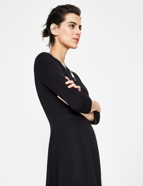 Claudia Ponte Midi Dress - Black Claudia Ponte Midi Dress - Black