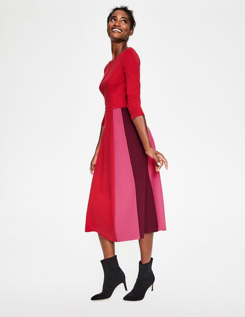 Claudia Ponte Midi Dress - Poinsettia Claudia Ponte Midi Dress - Poinsettia