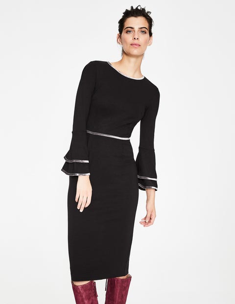 Cora Jersey Dress - Black | Boden US