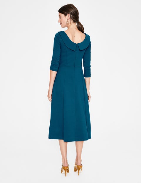 Maddie Ponte Midi Dress - Drummer Blue Maddie Ponte Midi Dress - Drummer Blue