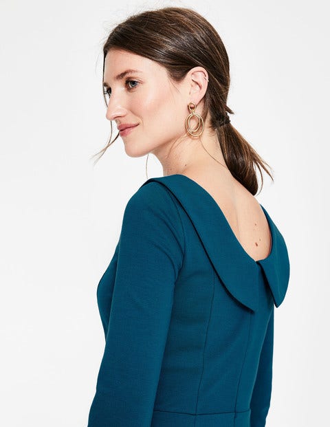 Maddie Ponte Midi Dress - Drummer Blue Maddie Ponte Midi Dress - Drummer Blue