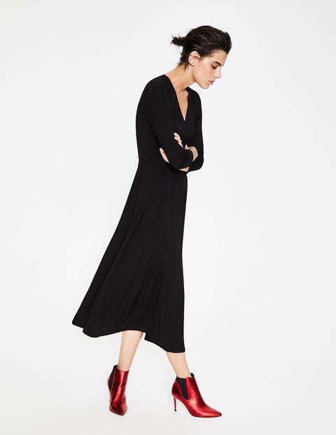 Coraline Jersey Midi Dress - Black Coraline Jersey Midi Dress - Black