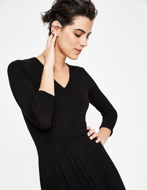 Coraline Jersey Midi Dress - Black Coraline Jersey Midi Dress - Black