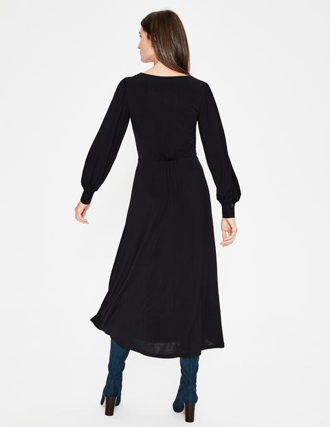 Zoe Jersey Midi Dress - Black Zoe Jersey Midi Dress - Black