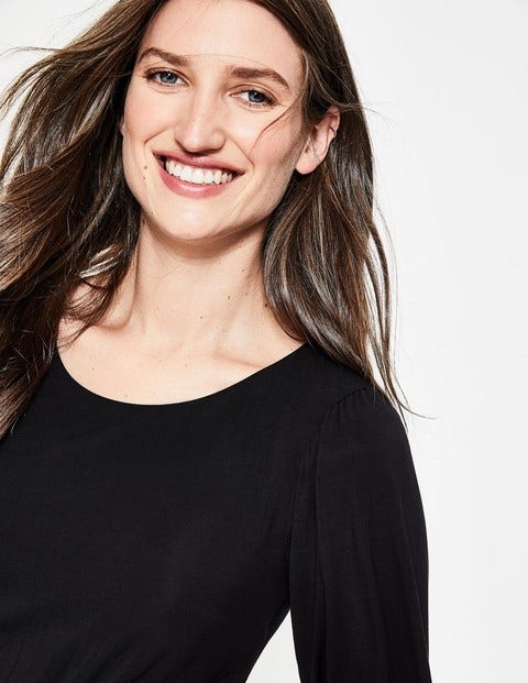 Zoe Jersey Midi Dress - Black Zoe Jersey Midi Dress - Black