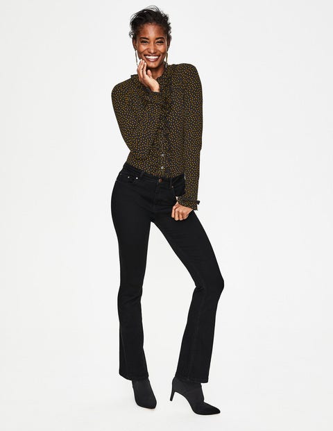 Alberta Jersey Shirt - Black Scattered Spot Alberta Jersey Shirt - Black Scattered Spot