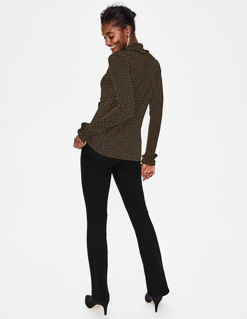 Alberta Jersey Shirt - Black Scattered Spot Alberta Jersey Shirt - Black Scattered Spot