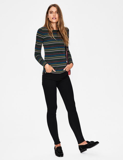 Long Sleeve Sparkle Breton - Green/Multi Sparkle Long Sleeve Sparkle Breton - Green/Multi Sparkle