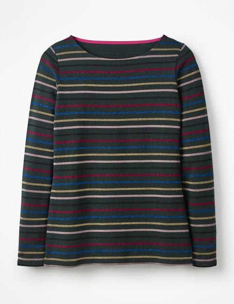 Long Sleeve Sparkle Breton - Green/Multi Sparkle Long Sleeve Sparkle Breton - Green/Multi Sparkle