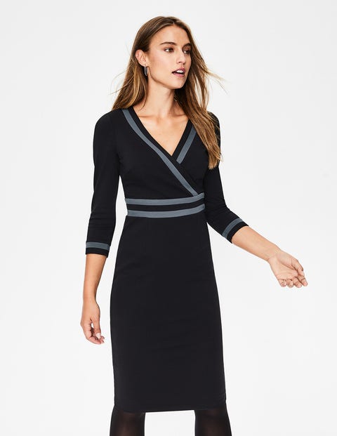 Nellie Ponte-Kleid - Schwarz Nellie Ponte-Kleid - Schwarz