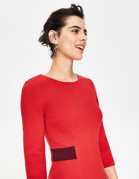Laura Ottoman Dress - Poinsettia Laura Ottoman Dress - Poinsettia