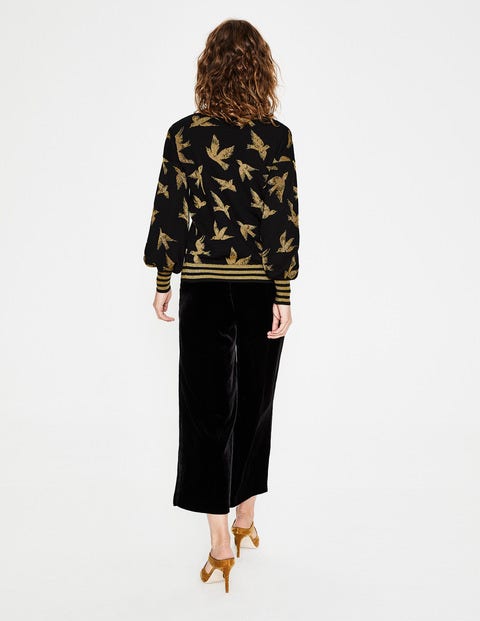 Muriel Sweater - Black/Gold Birds Muriel Sweater - Black/Gold Birds