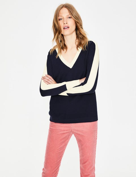 Violet Pullover - Navy/Naturweiß Violet Pullover - Navy/Naturweiß