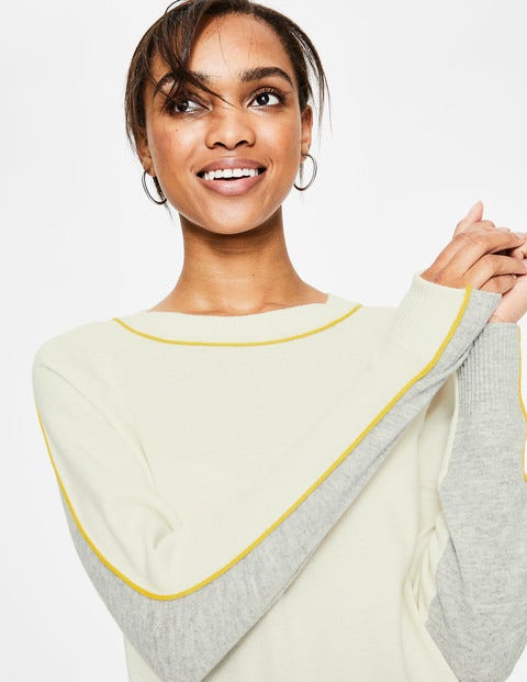 Connie Jumper - Ivory/Grey Connie Jumper - Ivory/Grey