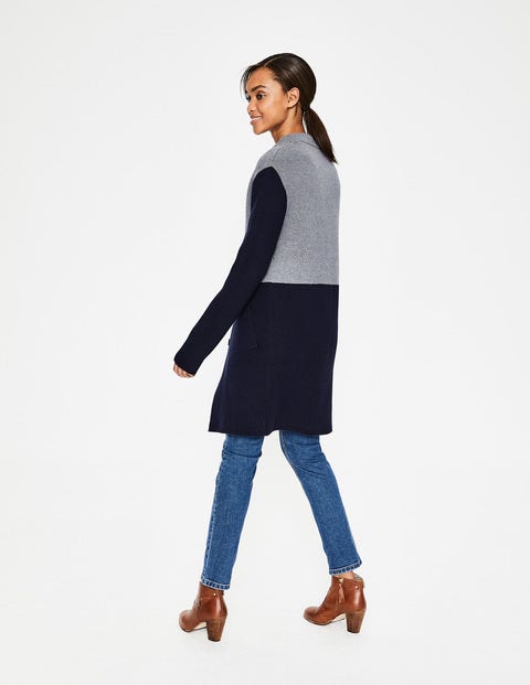 Carrie Coatigan - Navy/Grey Melange Carrie Coatigan - Navy/Grey Melange