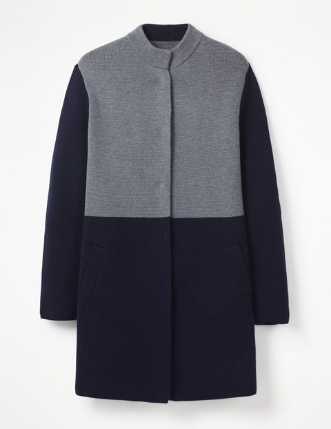 Carrie Coatigan - Navy/Grey Melange Carrie Coatigan - Navy/Grey Melange