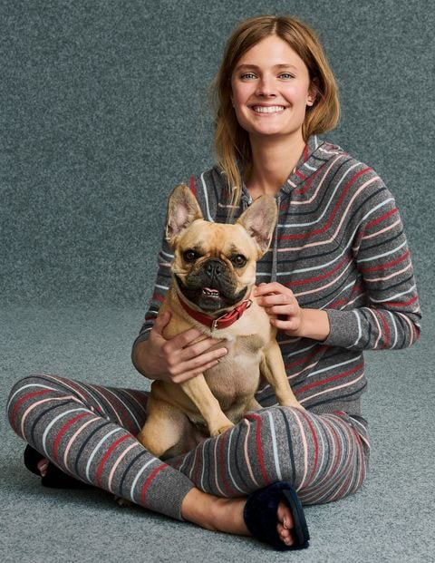 Bella Cashmere Hoodie - Rainbow Multi Stripe Bella Cashmere Hoodie - Rainbow Multi Stripe